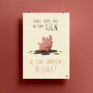 Affiche "Cochon"