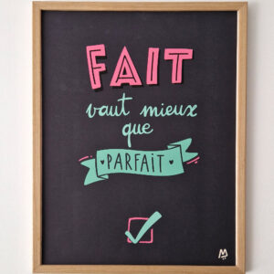 Affiche "Mieux que parfait"