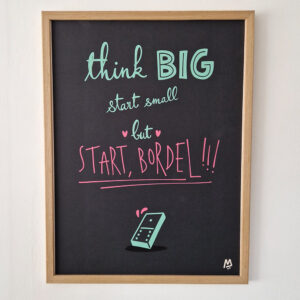 Affiche "START BORDEL !!!"